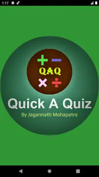 Quick A Quiz: Arithmetic, Math, Game, Brain Teaser Screen Shot 0