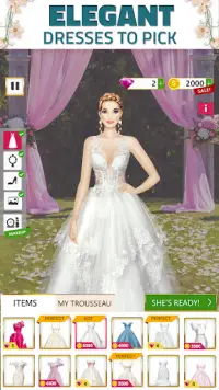 Super Wedding Dress Up Stylist Screen Shot 2