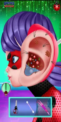 Ladybug Ear Surgery  Games Screen Shot 2
