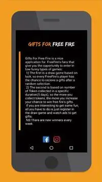 Gifts For Free Fire Screen Shot 2