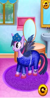 Salon tóc dễ thương Pony - Trò chơi chăm sóc ngựa Screen Shot 6