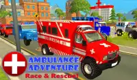 Ambulance Race Rescue Sim 911 Screen Shot 0