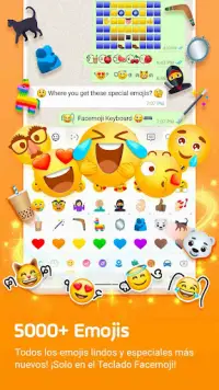 Facemoji AI Teclado Emoji&Font Screen Shot 1