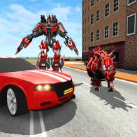Futuristic Car Robot Transformer Rhino Robot Games