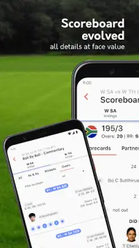 Live cricket scores, unique cricket app cricsmith Screen Shot 3