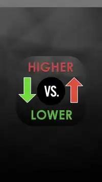 Higher or Lower Game Screen Shot 0