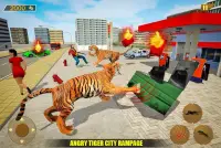 Angry Tiger City Attack: Wild Animal Fighting Game Screen Shot 6