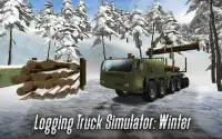 Winter Logging Truck Simulator Screen Shot 0