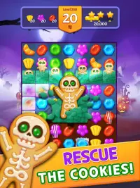 Spooky Cookie Party : Sweet Blast Puzzle Games Screen Shot 8