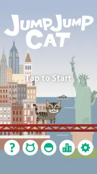 JumpJump Cat - Cat Games Free Screen Shot 1