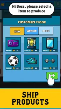 Delivery Courier Tycoon: Idle Business Manager 2D Screen Shot 2