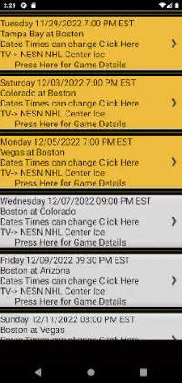 Trivia & Schedule Bruins Fans Screen Shot 7
