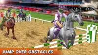лошадь гоночный Прыгать 3D Screen Shot 1