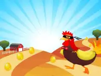 Angry Chicken Run Subway - 무료 게임 Screen Shot 2