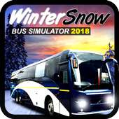 Simulador de ônibus de neve de inverno 2018
