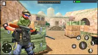 बंदूक खेल 2020: गोली मारने युद्ध के खेल Screen Shot 0