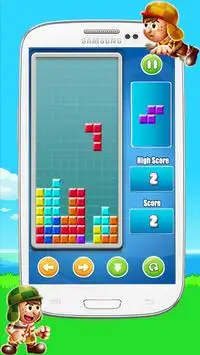 Chaves Block Brick: Classic Retro Tetris Screen Shot 0