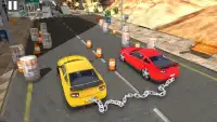 Crazy City Chained Cars Games 2018 Screen Shot 2