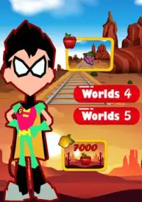 robin go to get pizza - adventure titans go Screen Shot 2