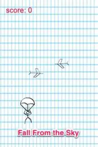 Stickman Fly W Niebie Screen Shot 1