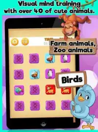 Animals Match the Pairs Game Screen Shot 0