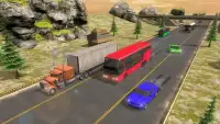 Racing In Bus: Real Highway Traffic Screen Shot 2