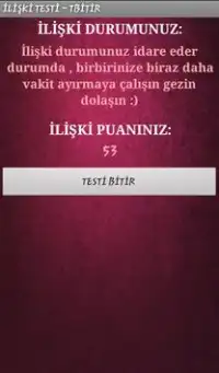 İlişki Testi Screen Shot 0