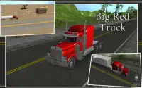 Big Red Truck: 3D Driving Sim Screen Shot 0
