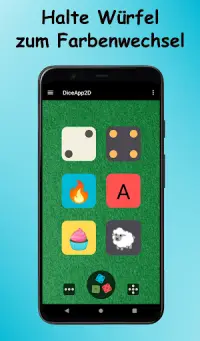 Würfel App 2D: Symbole, Farben, Zahlen und Wörter Screen Shot 7