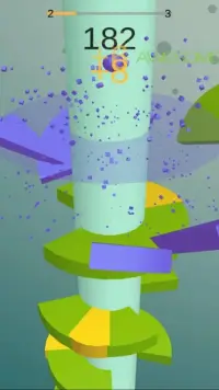 Helix Ball - Jumping Fall 3D Screen Shot 1
