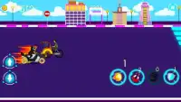 Bike Race: Neon Rider Toon Of Metro Town Screen Shot 11