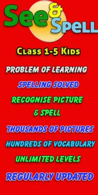 picture spelling games for kids Screen Shot 2