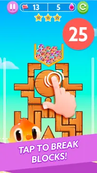 Chickz - Physics based puzzle game Screen Shot 1