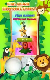 Find Animal Different Games Screen Shot 0