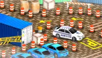 एडवांस पुलिस कार पार्किंग गेम 3 डी: डरावना स्टंट Screen Shot 7