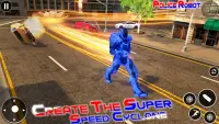 Police Cop Super Speed Hero Crime Game: War Robot Screen Shot 1