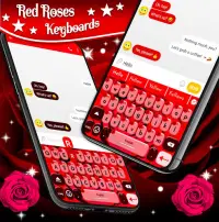 Red Rose Keyboard 🌹 Emoji Keyboard Themes Screen Shot 4