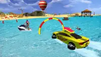 Water Surfer Car Race Floating Driving Screen Shot 0