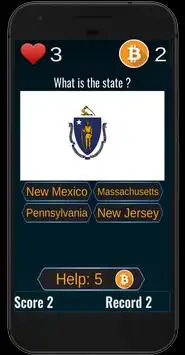 USA States Flags: Quiz. All Flags of all states Screen Shot 3