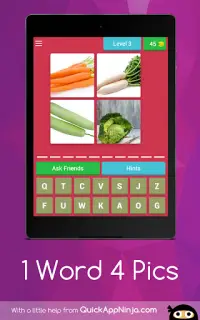 1 Word 4 Picture's Quiz (guess and Earn) Screen Shot 15