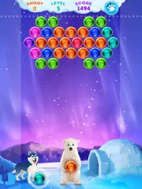 Polar Bear : Frozen Bubble Shooter Screen Shot 2