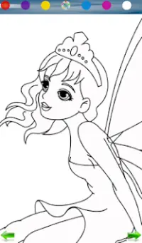 Fairy Princess Coloring Game Screen Shot 1