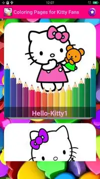 Coloring Book For Kitty Screen Shot 1
