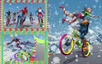 Superhero BMX Stunts Racer 2019-Bicycle Games Screen Shot 0