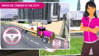 Pink Lady Oil Truck Driver Screen Shot 0