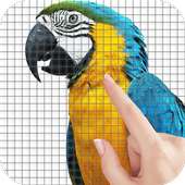 Parrots Color by Number - Pixel Art Game