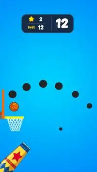 Flipper Dunk Launcher basketball Screen Shot 1