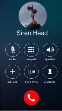 Anruf von Siren Head Prank  Simulation Screen Shot 0
