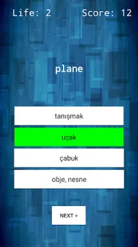 English - Turkish Word Quiz Screen Shot 4