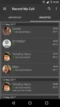 RMC: Android Call Recorder Screen Shot 1